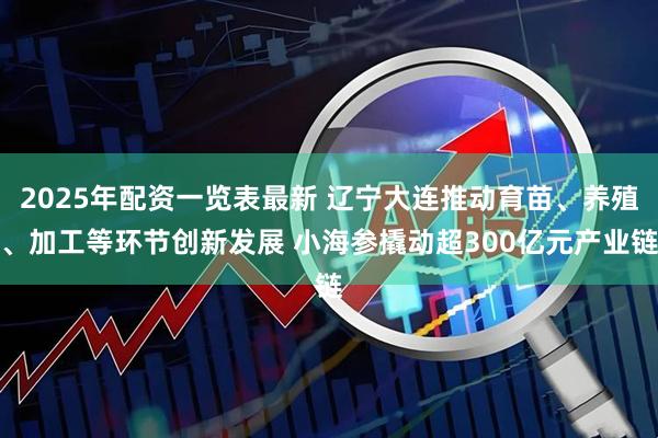 2025年配资一览表最新 辽宁大连推动育苗、养殖、加工等环节创新发展 小海参撬动超300亿元产业链