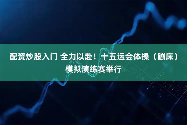配资炒股入门 全力以赴！十五运会体操（蹦床）模拟演练赛举行